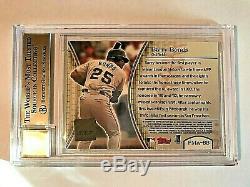 2001 Finest Moments Refractor Barry Bonds Autograph BGS GEM MINT 9.5 AUTO 10