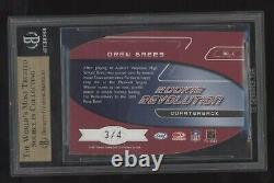 2001 Quantum Leaf BGS HAWAII TRADE /4! AUTO Refractor #RR-4 Drew Brees AU RC SP