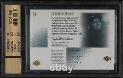 2001 SP Authentic Sign Of Times Gold Tiger Woods ROOKIE RC AUTO /25 BGS 9.5 GEM