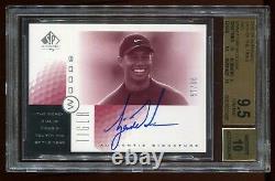 2001 Sp Authentic Tiger Woods Sott Red Tw4 Auto # 57/66 Bgs 9.5/10 2 Bgs 10 Subs