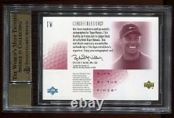 2001 Sp Authentic Tiger Woods Sott Red Tw4 Auto # 57/66 Bgs 9.5/10 2 Bgs 10 Subs