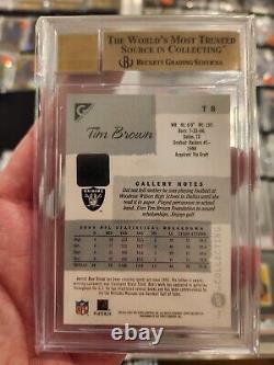 2001 Topps Gallery Autographs On Card Auto Tim Brown BGS 9.5 10 Pop 2