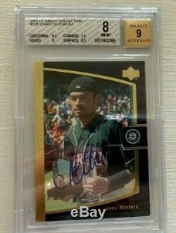 2001 UD Ultimate Collection Ichiro RC Auto #33/250 BGS NM-MINT 8 With9 Autograph