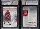 2002-03 Sp Game Used Signature Style Steve Yzerman #ss-sy Bgs 8.5 Auto Hof