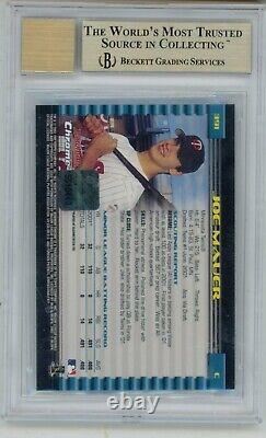 2002 Bowman Chrome Joe Mauer Rookie Card RC Auto Autograph BGS 9.5 Gem Mint #391