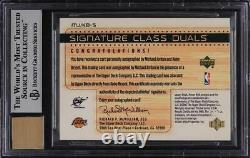 2002 UD Honor Roll Signature Duals Michael Jordan Kobe Bryant AUTO /25 BGS 9