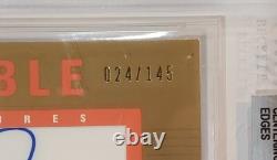 2002 Upper Deck Diamond Connection CAL RIPKEN JR /145 BGS 9 Autograph Auto Bat