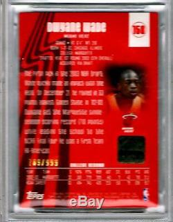 2003-04 Dwayne Wade Topps Finest Chrome #158 RC Auto /999 BGS 8.5 (10,9,8,9)