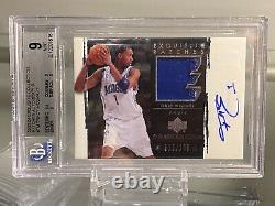 2003-04 Exquisite TRACY MCGRADY 2 CLR PATCH Autograph AUTO/100 BGS 9/10 1ST YEAR