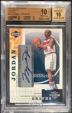 2003-04 Standing O Graphs Auto Michael Jordan/23 Autograph Bgs 10 Pristine 1/1