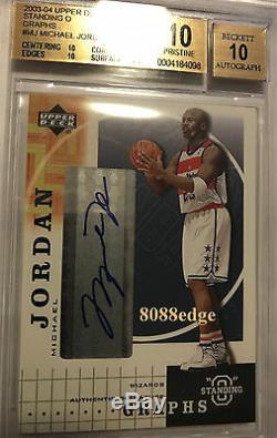 2003-04 Standing O Graphs Auto Michael Jordan/23 Autograph Bgs 10 Pristine 1/1