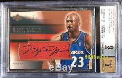 2003-04 Sweet Shot Signature Shots Auto Sp Michael Jordan #mj Autograph Bgs 9