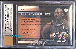 2003-04 Sweet Shot Signature Shots Auto Sp Michael Jordan #mj Autograph Bgs 9