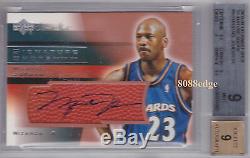 2003-04 Sweet Shot Signature Shots Auto Sp Michael Jordan #mj Autograph Bgs 9