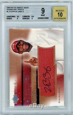 2003-04 Sweet Shot Signature Shots #LJ LeBron James BGS 9/10 Auto