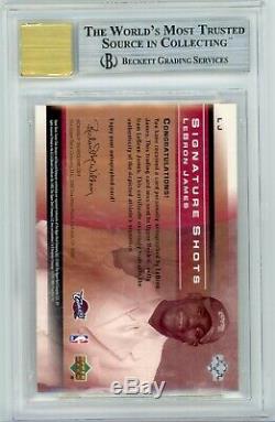 2003-04 Sweet Shot Signature Shots #LJ LeBron James BGS 9/10 Auto