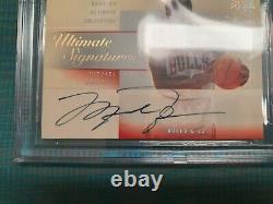 2003-04 UD Ultimate Collection Signatures Michael Jordan #MJ BGS 9 MINT 9 AUTO