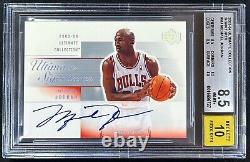 2003-04 Ultimate Collection Michael Jordan Ultimate Signatures Auto BGS 8.5/10