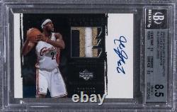 2003 Exquisite Collection LeBron James ROOKIE RC PATCH AUTO /100 BGS 8.5 RPA