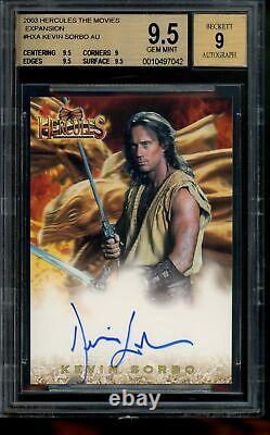 2003 Hercules The Movies Expansion Autograph Kevin Sorbo Hercules Auto BGS 9.5