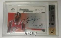 2003 Sp Authentic Signature Michael Jordan #as-mj Ud Bgs 9 Mint / 10 Auto