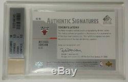 2003 Sp Authentic Signature Michael Jordan #as-mj Ud Bgs 9 Mint / 10 Auto