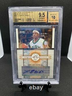 2003 UD Top Prospect Signs Of Success LeBron James ROOKIE AUTO BGS 9.5/10