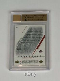 2003 Ultimate Collection LeBron James ROOKIE RC AUTO 016/250 #127 BGS 9.5