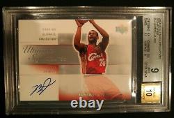 2003 Ultimate Collection Signatures LEBRON JAMES Rookie Auto Bgs 9 Three 9.5 Sub