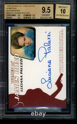 2003 Women of James Bond Autograph Luciana Paluzzi Limited Auto BGS 9.5/10