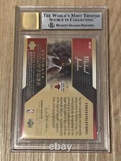 2004-05 Ultimate Collection Signatures Michael Jordan On Card Auto #MJ BGS 9