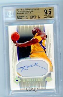 2004/05 Ultimate Kobe Bryant Auto Autograph Game Used Patch Jersey Bgs 9.5 10