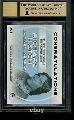 2004 Complete Battlestar Galactica Autograph Richard Hatch Limited Auto BGS 9.5