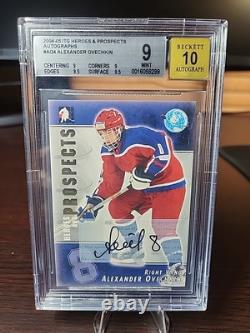 2004 ITG Heroes & Prospects Alexander Ovechkin Autographs BGS 9 AUTO 10 POP 1