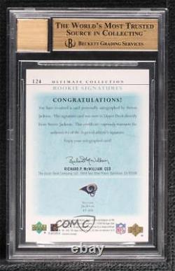 2004 Ultimate Collection Signatures /250 Steven Jackson BGS 9.5 Rookie Auto RC