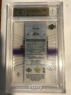 2004 Upper Deck Trilogy Auto Focus Kobe Bryant Signature Autograph Bgs 9.5 10 Sp