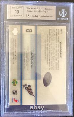 2005-06 Alexander Ovechkin RC Ice Signature Swatches Autograph Auto BGS 8.5/10