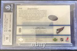 2005-06 Alexander Ovechkin RC Ice Signature Swatches Autograph Auto BGS 8.5/10