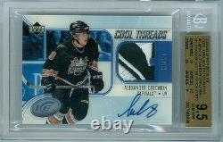2005-06 Ice Alexander Ovechkin Cool Threads Rc Auto Rookie 13/15 Bgs 9.5
