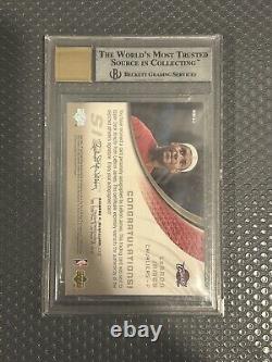 2005-06 SP Game Used Lebron James AUTO /25 BGS 9 On Card Autograph Significance