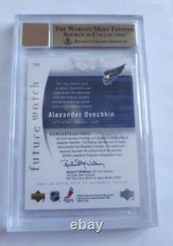 2005-06 Sp Authentic Future Watch Rookie Rc Auto /999 Alexander Ovechkin Bgs 9.5