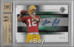 2005 Aaron Rodgers Ultimate Collection Auto RC- BGS 9.5 Gem Mint. #14/75