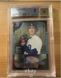 2005 Bowman Chrome #331 Justin Verlander Rookie RC Autograph BGS 9 with 10 Auto