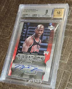 2005 Michael Jordan Upper Deck Signature Sensations BGS 9 Auto /25