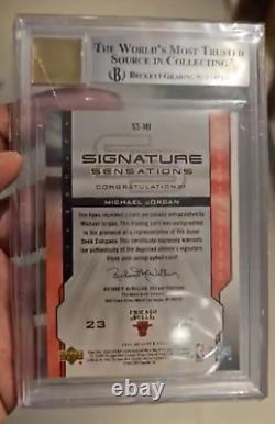 2005 Michael Jordan Upper Deck Signature Sensations BGS 9 Auto /25