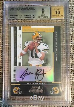 2005 Playoff Contenders Aaron Rodgers Autograph RC BGS 9 10 Auto