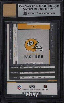 2005 Playoff Contenders Aaron Rodgers Rookie Rc Auto #101 Bgs 9 Mint