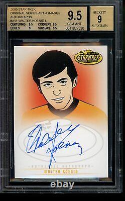2005 Star Trek TOS Animated Adv Autograph Walter Koenig CHEKOV Auto BGS 9.5