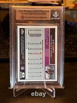 2005 Topps Chrome Football #33 Ray Lewis Ravens autograph refractor auto BAS HOF