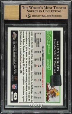 2005 Topps Chrome Gold Xfractor Aaron Rodgers ROOKIE RC AUTO /399 #190 BGS 9.5